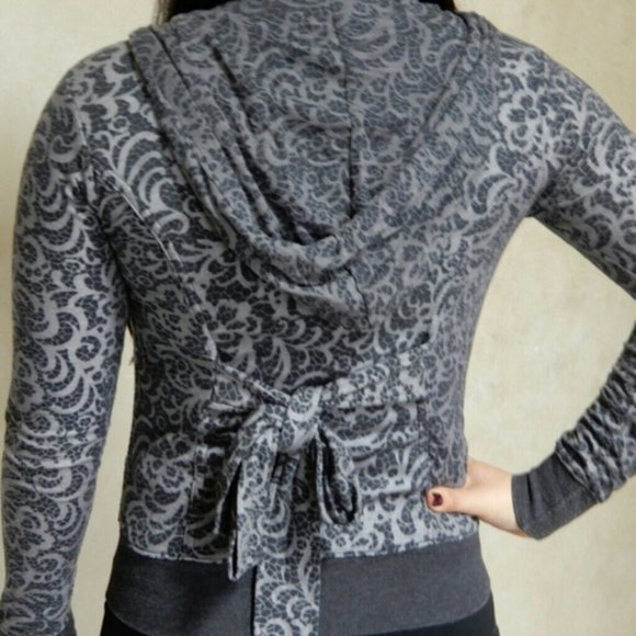 Daytrip Jackets & Blazers - Daytrip Lace Print Hooded Jacket